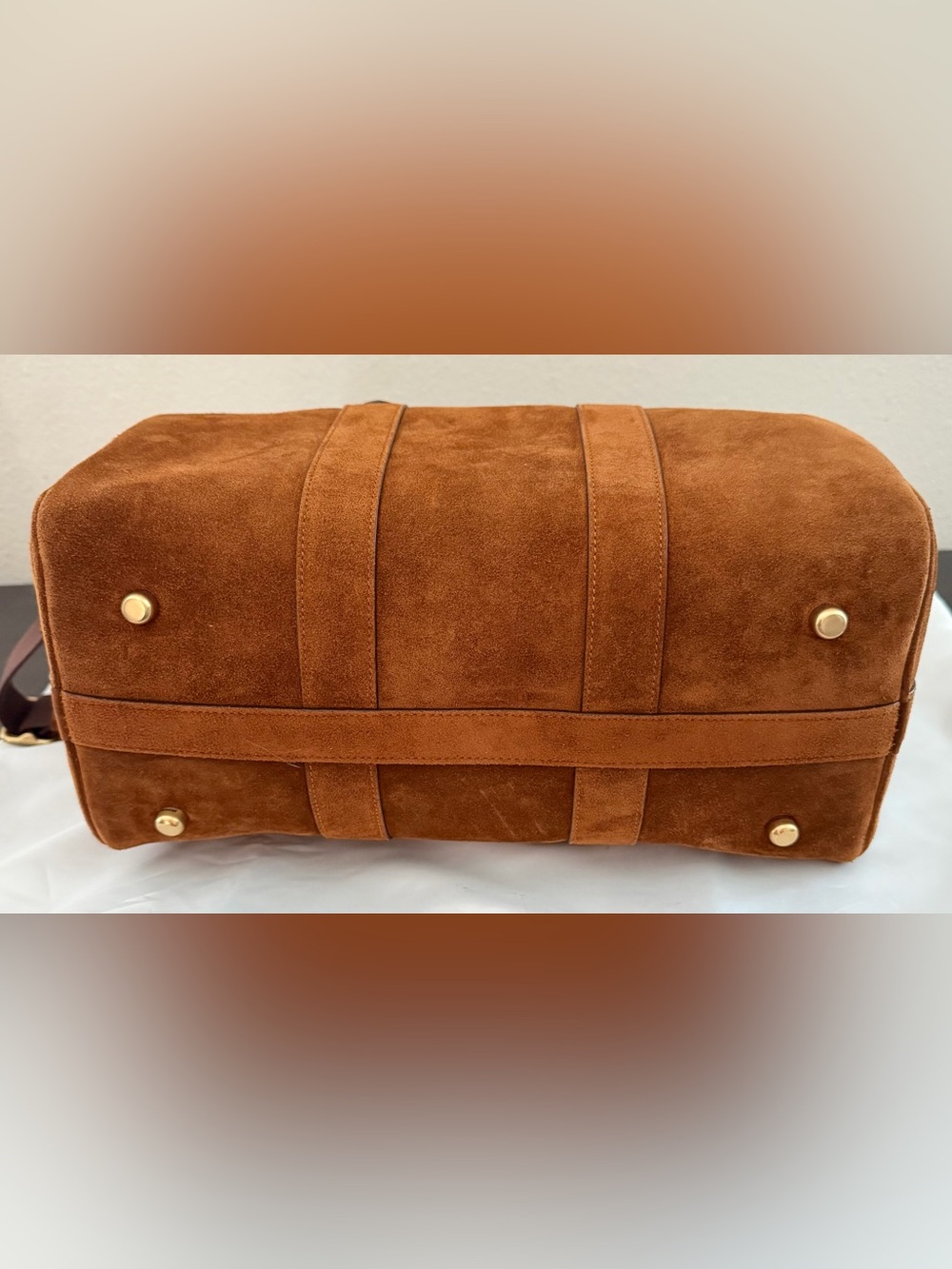 Coach Compass Bag 35 Suede Warm Brown - Picture 4 of 7